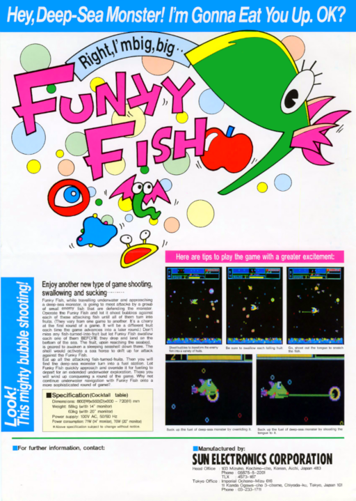 Funky Fish Arcade Game Cover